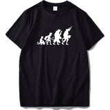 Human Evolution T shirt Funny Personality UFO Alien Tops Short Sleeve Cotton Camiseta Cartoon Humor Tshirt EU Size - webtekdev