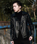 Punk rock band DJ men's singer costume non mainstream clothing stylist right Zhilong rivet Leather Men singer costumes jacket - webtekdev