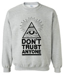 2019 hoodies men sweatshirt spring winter Dont Trust Anyone Illuminati All Seeing Eye printed fashion cool men's sportwear kpop - webtekdev