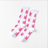 Moda Socmark Funny Socks Men Comfortable High Quality Cotton Happy Hemp Leaf Maple Casual Long Weed Crew Sock Dress Harajuku - webtekdev