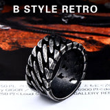 Beier 316L Stainless Steel Gothic Personality Chain Ring Man Goth  Fashion 2017 Men's Accessories  LR175 - webtekdev