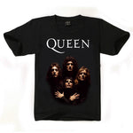 2019 Brand New QUEEN T Shirt Short Casual Cotton O-Neck Print T-shirt Queen Rock Band T Shirts Black T-shirts for Men - webtekdev