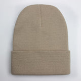 Solid Unisex Beanie Autumn Winter Wool Blends Soft Warm Knitted Cap Men Women SkullCap Hats Gorro Ski Caps 24 Colors Beanies - webtekdev