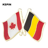 Black Color Badge Flag Lapel pin badges for clothes Pin badges safety pin brooch XY0087 (XY0087) - webtekdev