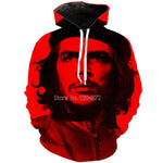 NEW Fashion Male 3d Printed Che Guevara Hoodie For Men Autumn Hooded Pocket Sweatshirt High Quality Pullover Sweatshirts TOPS - webtekdev