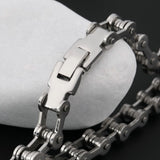 Biker Bicycle Motorcycle Chain Bracelet Bangle Punk Titanium Steel Bracelet Men Bangle - webtekdev