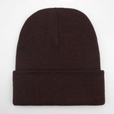 Solid Unisex Beanie Autumn Winter Wool Blends Soft Warm Knitted Cap Men Women SkullCap Hats Gorro Ski Caps 24 Colors Beanies - webtekdev