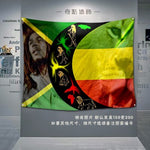 Bob Marley Banner Music Rock Band Reggae Jamaica Lion Home Decoration Hanging flag 4 Gromments in Corners 3*5FT 144cm*96cm - webtekdev