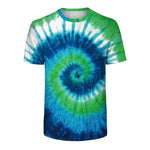 N-olsollo New Fashion Gradual Tie-dyed Mens Tshirts 2019 Summer T-shirts Couple Clothes Knitted Loose Casual Male Tee Shirts Top - webtekdev