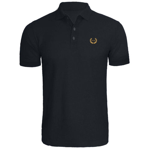 SPQR Roman Eagle Empire Caesar Wreath Oak Embroidery Embroidered Polo Shirts - webtekdev