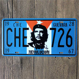 15x30 CM License Plates CHE GUEVARA 1928 Antique Bar Signs Mural Decorative Metal Plate Vintage Plaque - webtekdev