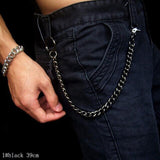 Punk Silver Multilayer Male  Metal Chain on pants Hip Hop jeans Chain Men Women pant Wallet Chain Gothic Rock Chain Belt - webtekdev