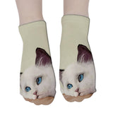 RUBU women's funny animal Cute 3D Print Socks Women Ankle Socks Unisex Socks Hot women Fashion Sox cartoon cat for female 5H1 - webtekdev