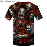 Brand Gothic Shirt Slipknot T-shirt Punk Shirts Rock Tshirt Print 3d T Shirt Men Short Sleeve Mens Clothing Casual Wear 2019 - webtekdev