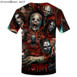 Brand Gothic Shirt Slipknot T-shirt Punk Shirts Rock Tshirt Print 3d T Shirt Men Short Sleeve Mens Clothing Casual Wear 2019 - webtekdev