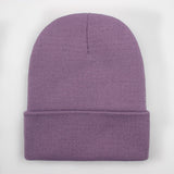 Solid Unisex Beanie Autumn Winter Wool Blends Soft Warm Knitted Cap Men Women SkullCap Hats Gorro Ski Caps 24 Colors Beanies - webtekdev