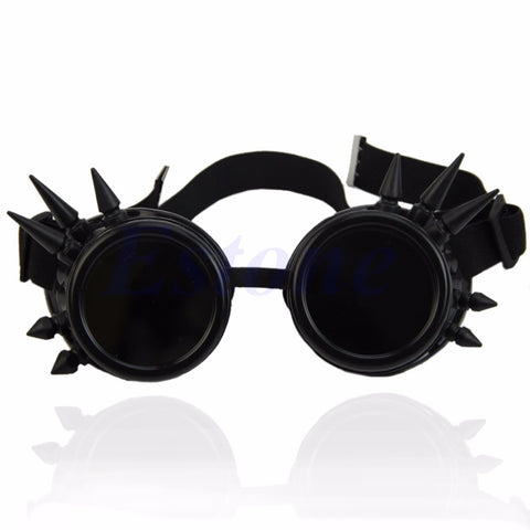 Cosplay Vintage Victorian Rivet Steampunk Goggles Glasses Welding Cyber Gothic New hot sell - webtekdev