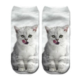 RUBU women's funny animal Cute 3D Print Socks Women Ankle Socks Unisex Socks Hot women Fashion Sox cartoon cat for female 5H1 - webtekdev