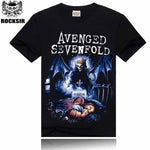 [Men bone] Avenged Sevenfold heavy metal rock men t shirt print t-shirts short sleeve o-neck hiphop casual men tees T-Shirt - webtekdev