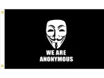 Anarchy Anonymous Anarchist Communism Anarcho-capitalism Flag 90*150cm(3x5ft) Banner with Brass Grommets (NMZ09154 90 x 150cm) - webtekdev