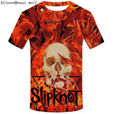 Brand Gothic Shirt Slipknot T-shirt Punk Shirts Rock Tshirt Print 3d T Shirt Men Short Sleeve Mens Clothing Casual Wear 2019 - webtekdev