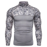 Mege Camouflage Tactical Military Clothing Combat Shirt Assault Multicam ACU long sleeve Army Tight T shirt Army USMC Costume - webtekdev