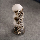 Free Shipping Resin Craft Human Skull Statue High Quality Creative Statue Sculpture Gift Home Decoration Human Skull (1) - webtekdev