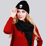 Punk Wool Cap New Fashion Autumn Winter Men Women Hip-hop Skull Bone Knitted Hat Casual Mask Warmer Halloween Gorros - webtekdev
