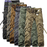 MIXCUBIC 2019 spring Autumn army tactical pants Multi-pocket washing loose army green cargo pants men casual Tooling pants 28-42 - webtekdev