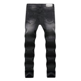 High Quality Causal Mens Skinny Jeans Distressed Ripped Hole Biker Denim Slim Fit Kenn Camouflage Hip Hop Punk Men Jeans - webtekdev