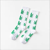 Moda Socmark Funny Socks Men Comfortable High Quality Cotton Happy Hemp Leaf Maple Casual Long Weed Crew Sock Dress Harajuku - webtekdev