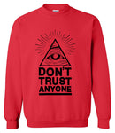 2019 hoodies men sweatshirt spring winter Dont Trust Anyone Illuminati All Seeing Eye printed fashion cool men's sportwear kpop - webtekdev