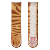 New Funny Socks 3D Paw Printed Animal Socks Women Cat Zebra Leopard Panda Paw Long Cotton Socks  for Women Men Unisex - webtekdev
