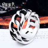 Beier 316L Stainless Steel Gothic Personality Chain Ring Man Goth  Fashion 2017 Men's Accessories  LR175 - webtekdev