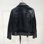 FTLZZ New Autumn Women Pu Leather Jacket Woman Zipper Short Coat Female Black Punk Faux Leather Outwear - webtekdev