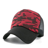 1pcs New Women Cap Female Summer Camouflage Baseball Cap Outdoor Casual Adjustable Sports Mesh Hat - webtekdev