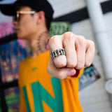 Hemiston Fashion Jewelry Individual Bicycle Chain Titanium Steel Finger Ring Chao Men's Stainless Steel Locomotive Chain Ring - webtekdev