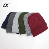 Plain Knitted Hat Winter Cap Women's Polyester Soft Unisex Bonnet Hat Female Casual Hip Hop Skullies Beanies Men Autumn Beanies - webtekdev