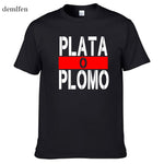 Summer New Brand Clothing Plata O Plomo T Shirts Men Narcos Pablo Escobar  T-shirt Cotton Hip Hop O-Neck Tees Tops - webtekdev