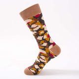 High-quality happy socks men's colourful combed cotton mens socks newest male camouflage long skateboard sock large size - webtekdev