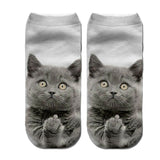 RUBU women's funny animal Cute 3D Print Socks Women Ankle Socks Unisex Socks Hot women Fashion Sox cartoon cat for female 5H1 - webtekdev