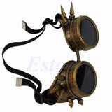 Cosplay Vintage Victorian Rivet Steampunk Goggles Glasses Welding Cyber Gothic New hot sell - webtekdev