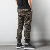 Japanese Style Fashion Jeans Men Elastic Waist Big Pocket Cargo Pants Camouflage Military Pants Hip Hop Joggers Pants Streetwear - webtekdev