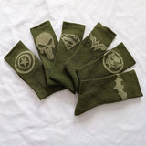 Marvel Comics Hero General Socks cartoon Superman Captain America Towel bottom Warm Stitching pattern Military green Casual Sock - webtekdev