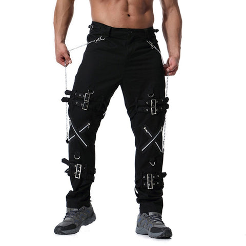 2020 New Arrivals Men fashion hip hop joggers punk rock cargo pants zippers streetwear men vinatge trousers drop shipping ABZ182 - webtekdev