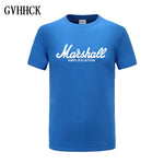 Marshall T Shirt Logo Amps Amplification Guitar Hero Hard Rock Cafe Music Muse Tops Tee Shirts For Men Fashion Harajuku T-shirts - webtekdev