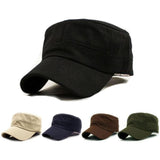 Hat Cotton Women Men Adjustable cap Unisex Solid Baseball caps Classic Plain Vintage Travel Sport  Military Cadet Hat - webtekdev