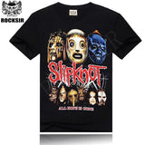 Rocksir T Shirt Men Hip-hop rock band Slipknot For men tshirt short sleeve Black Size M-XXXL Brand Clothing - webtekdev