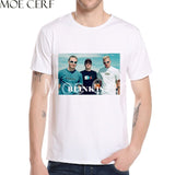 MOE CERF New Arrival Zombie skull Blink 182 Album 1999 Design T Shirt Summer Short Sleeve Funny Boy Tops Punk Teen Tees L9-O-187 - webtekdev
