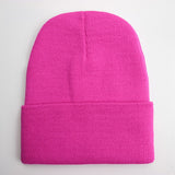 Solid Unisex Beanie Autumn Winter Wool Blends Soft Warm Knitted Cap Men Women SkullCap Hats Gorro Ski Caps 24 Colors Beanies - webtekdev